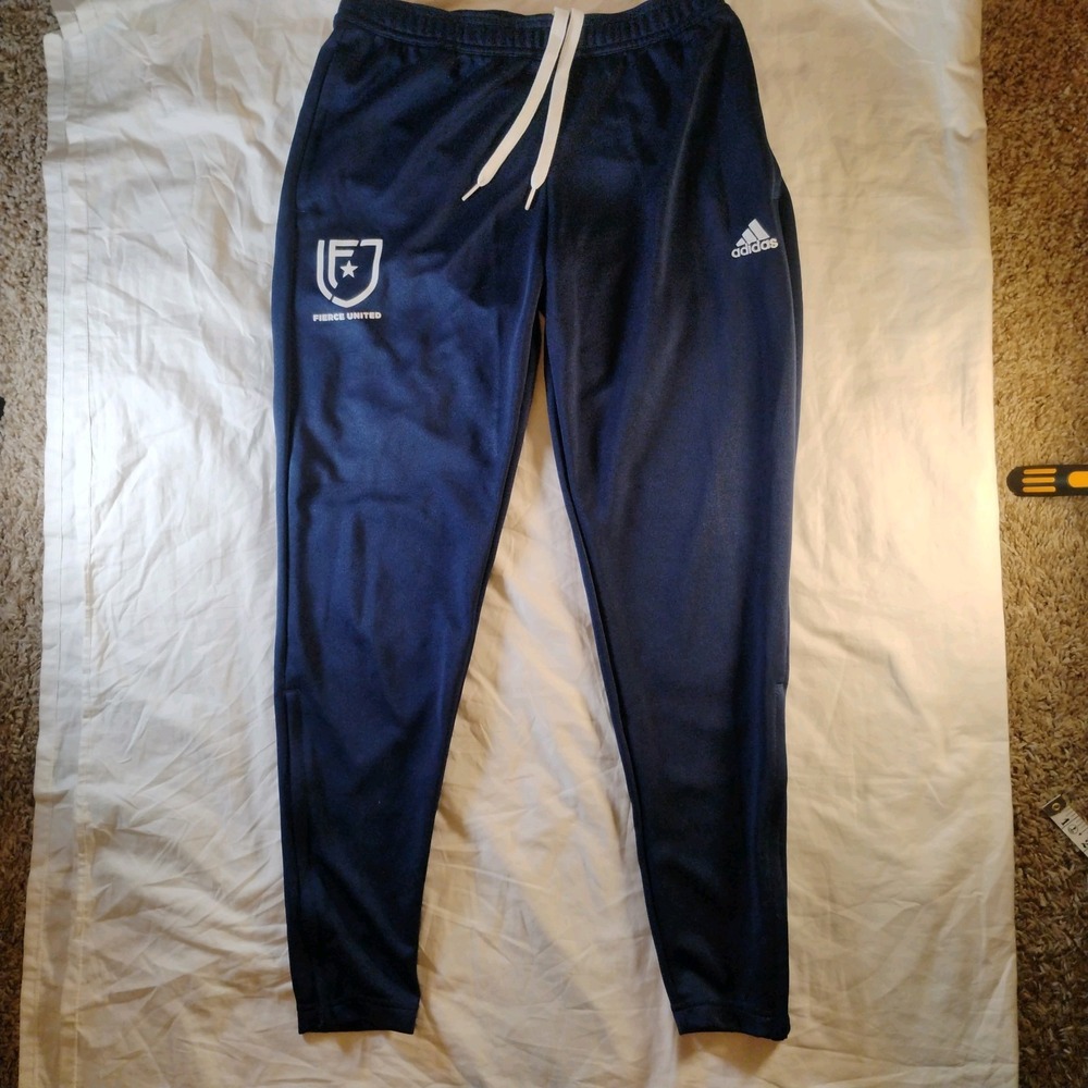 Adidas Aeroready Women's Fierce United Jogger Sweatpants Blue Small Athletic Fit